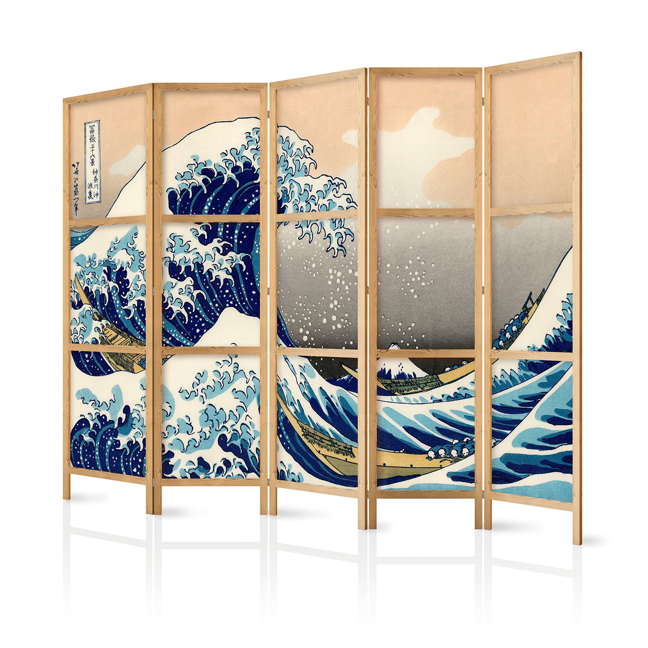 Amazon.com: artgeist Japanese Room Divider XXL Great Wave Kanagawa